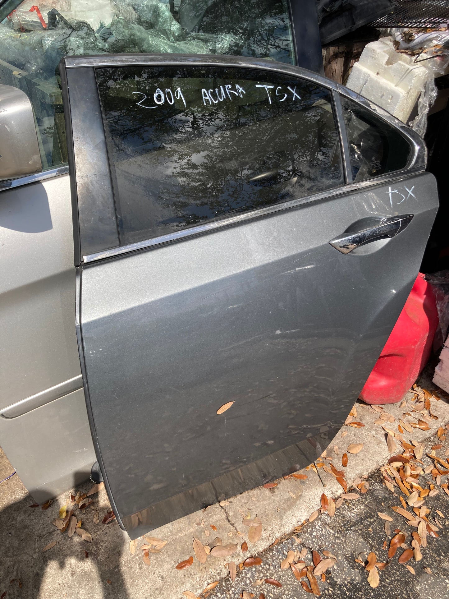 2009-2014 Acura TSX Rear Door LH (Driver Side) BLACK OEM COMPLETE ASSEMBLY GC014ACTSXRDLHBLK