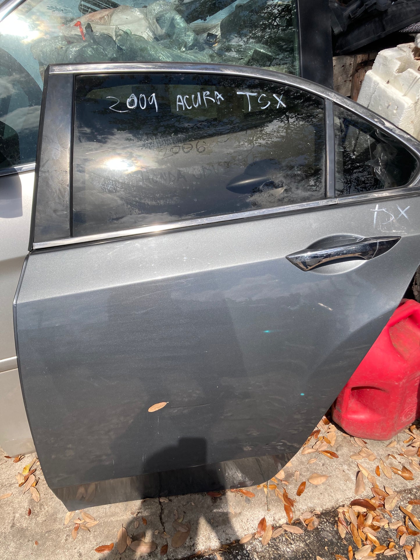 2009-2014 Acura TSX Rear Door LH (Driver Side) SILVER OEM COMPLETE ASSEMBLY GC14ACTSXRDLHSLR