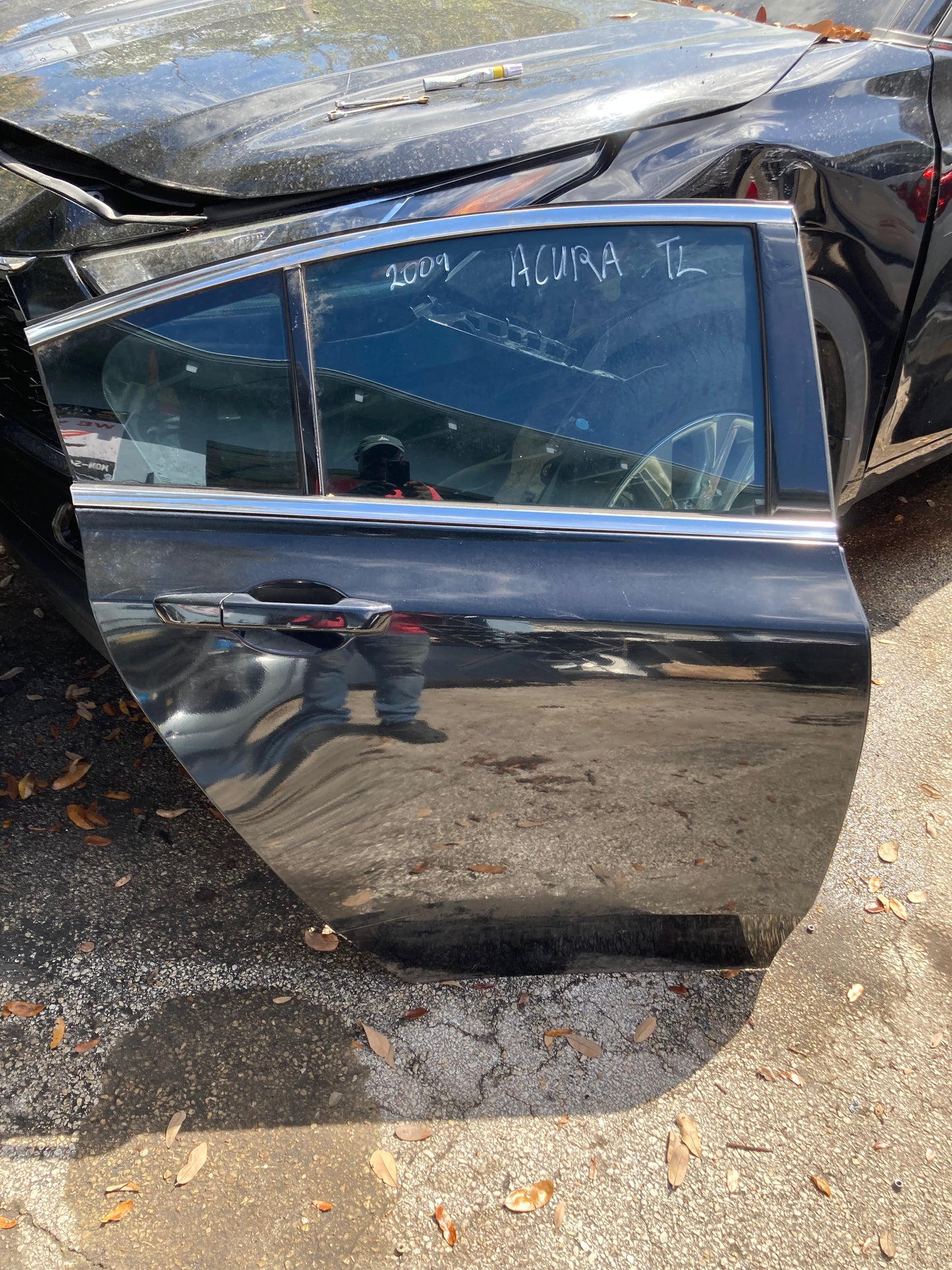 2009-2014 Acura TSX Rear Door RH (Passenger Side) BLACK OEM COMPLETE ASSEMBLY GC14ACTLRDRHBLK