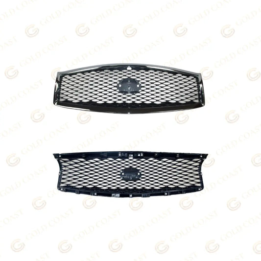 2015-2021 Infiniti Q70 Upper Bumper Grille Assembly  623104AM0B Gold Coast Auto Parts