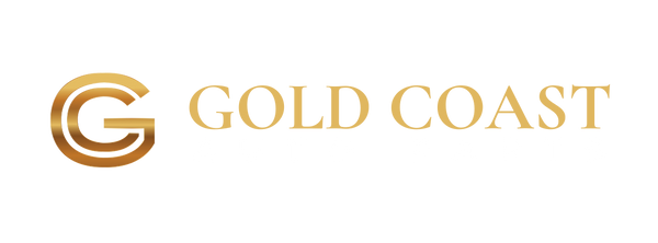 Gold Coast logo with a stylized 'G' on a white background