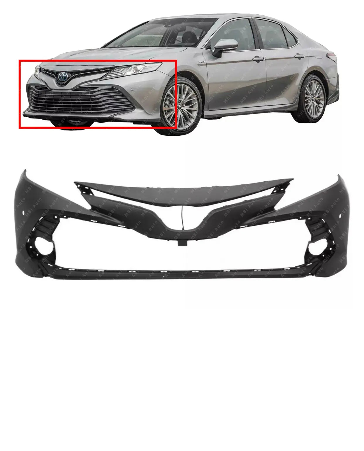 2018-2020 Toyota Camry Front Bumper Cover XLE TO1000432 Gold Coast Auto Parts