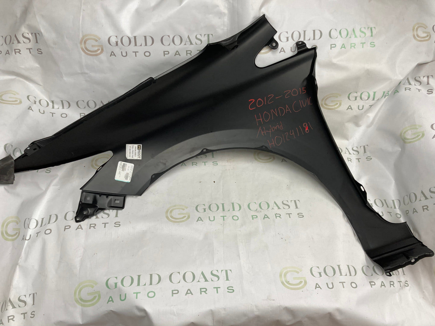 2012-2015 Honda Civic Fender Assembly (RH) HO1241181 Gold Coast Auto Parts