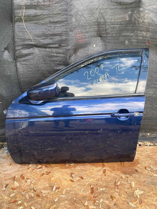 2004-2008 Acura TL Front Door LH (Driver Side) BLUE OEM COMPLETE ASSEMBLY GC08ACTLFDLHBLU