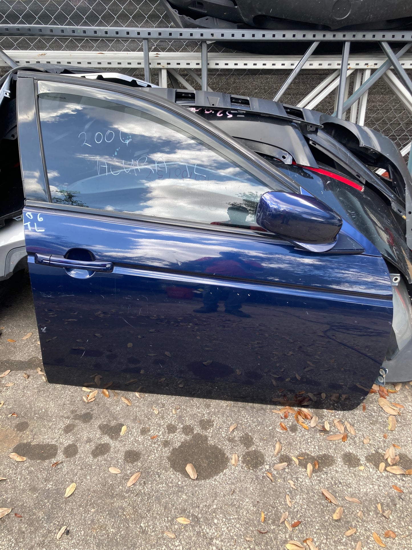 2004-2008 Acura TL Front Door RH (Passenger Side)  BLUE OEM COMPLETE ASSEMBLY GC08ACTLFDRHBLU