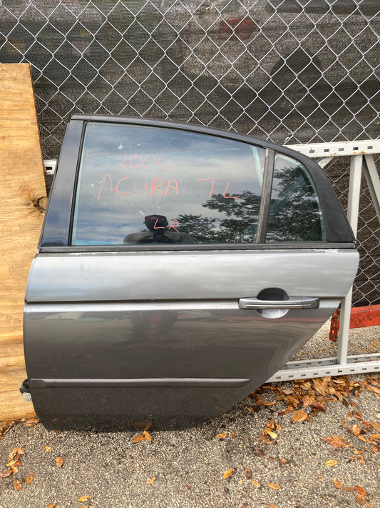 2004-2008 Acura TL Rear Door LH (Driver Side) GRAY OEM COMPLETE ASSEMBLY 2004-2008 Acura TL Rear Door LH (Driver Side) GC08ACTLRDLHGRY