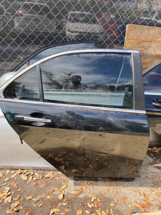 2004-2008 Acura TSX Rear Door RH (Passenger Side) BLACK OEM COMPLETE ASSEMBLY GC07ACTSXFDRHBLK