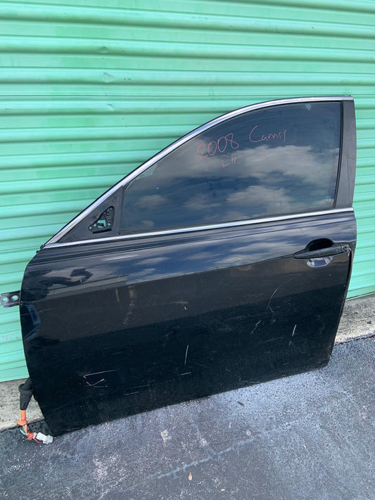2007-2011 Toyota  Camry Front Door  LH (Driver Side) BLACK OEM GC11TOCAMFDLHBLK