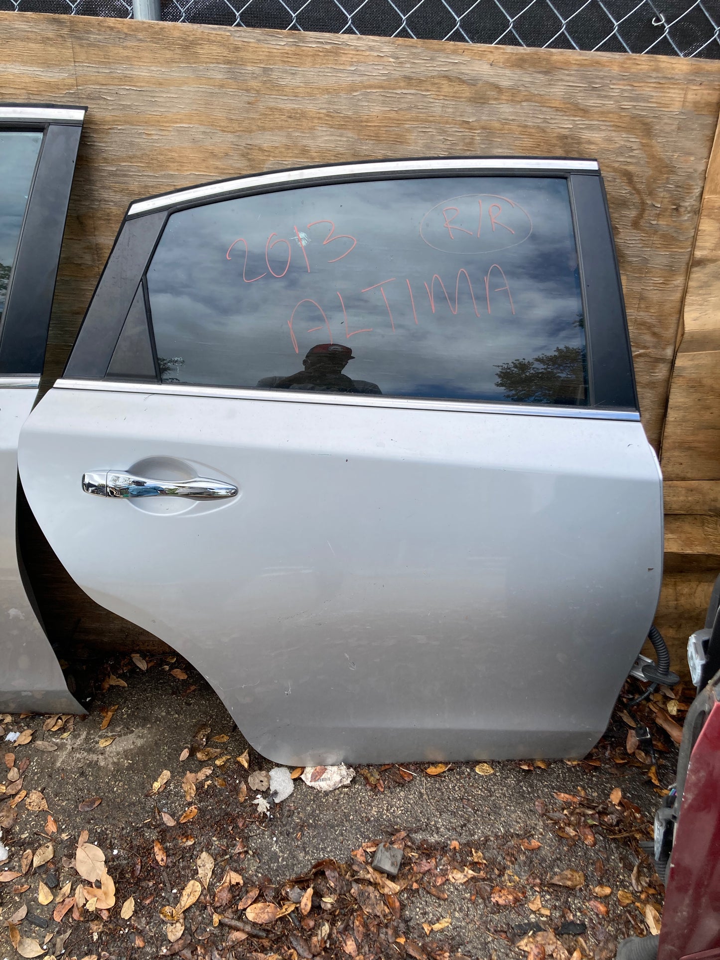 2013-2018 Nissan Altima Rear Door RH (Passenger Side) COMPLETE ASSEMBLY SILVER OEM  GC13NIALTRDRHSLR