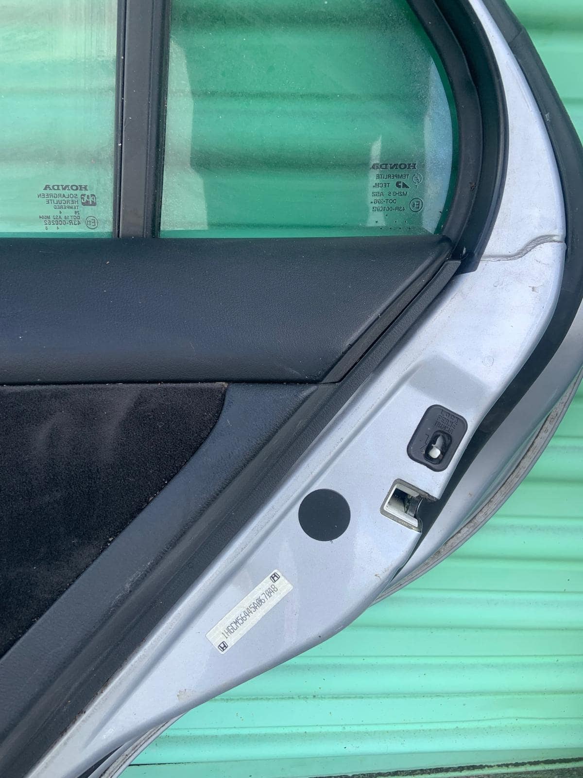 2003-2007 Honda Accord Rear Door (RH) Complete Assembly OEM GREY GC07HOACCRDRHSLR