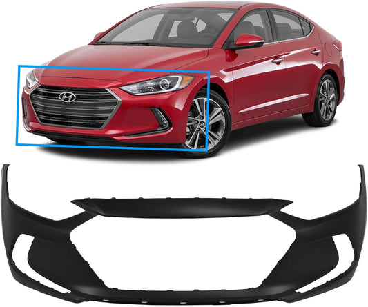 2017-2018 Hyundai Elantra Front Bumper Cover Sedan HY1000215 Gold Coast Auto Parts